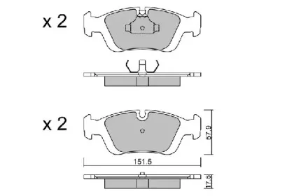 Комплект тормозных колодок, дисковый тормоз AISIN купить